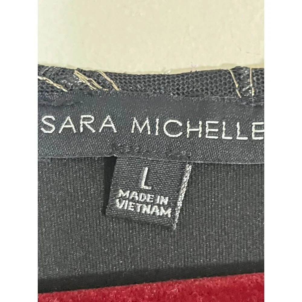 Retro Floral Mesh Top L Black Boho Western Indie Hippie Folk Preppy Classic Chic - Picture 2 of 11